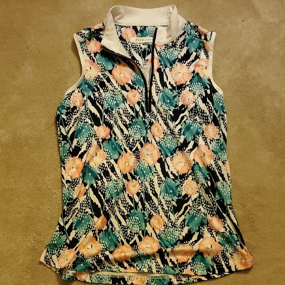 Floral Sleeveless Women's Top